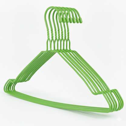 Clothes hanger green 