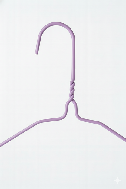 Metal Wire Hanger Purple 