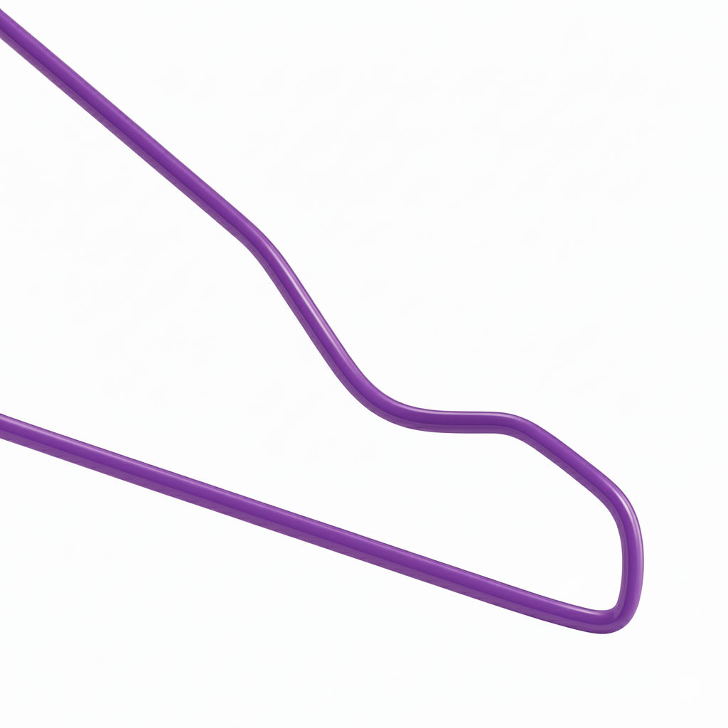 Metal Wire Hanger Purple 