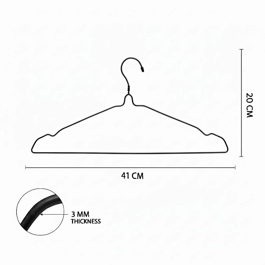 Clothes hanger black 