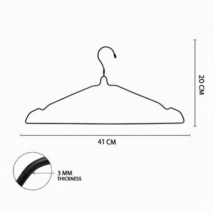 Clothes hanger black 