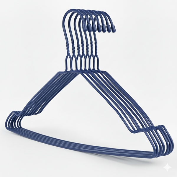 Clothes Hanger 16"  3mm with Cap - Blue