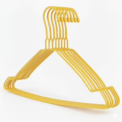 clothes hanger yellow
