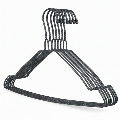 Clothes Metal Hanger 16 Inch 3mm - Texture Black