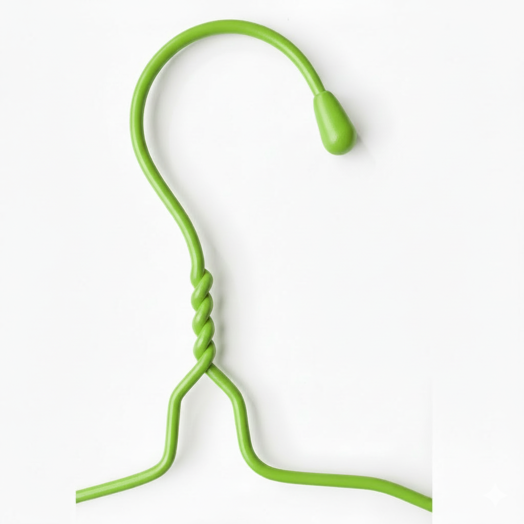Clothes hanger green 