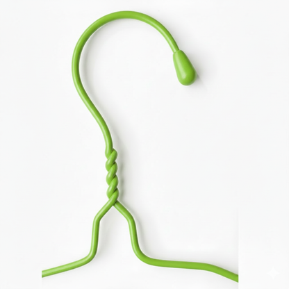 Clothes hanger green 