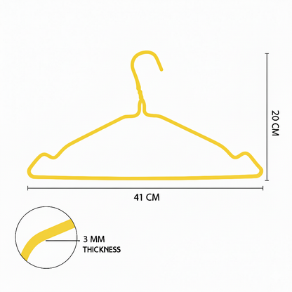 Metal Wire Hanger Yellow