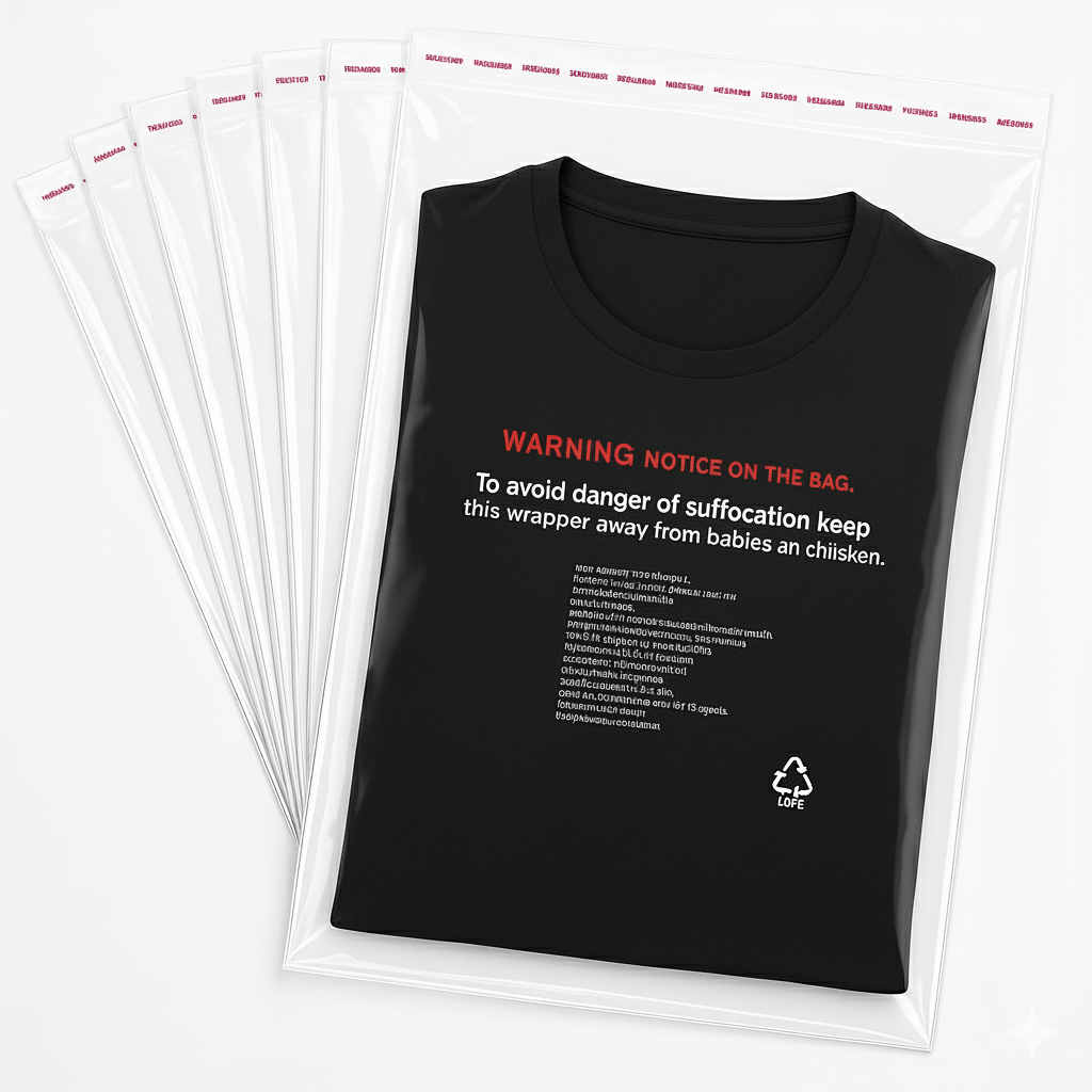 BOPP Poly Bags 11"x16" 51 Micron (Warning)