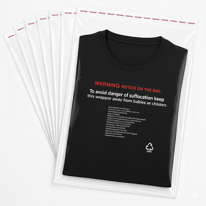 BOPP Poly Bags 11"x16" 51 Micron (Warning)