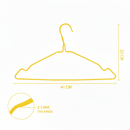 Metal Wire Hanger Yellow