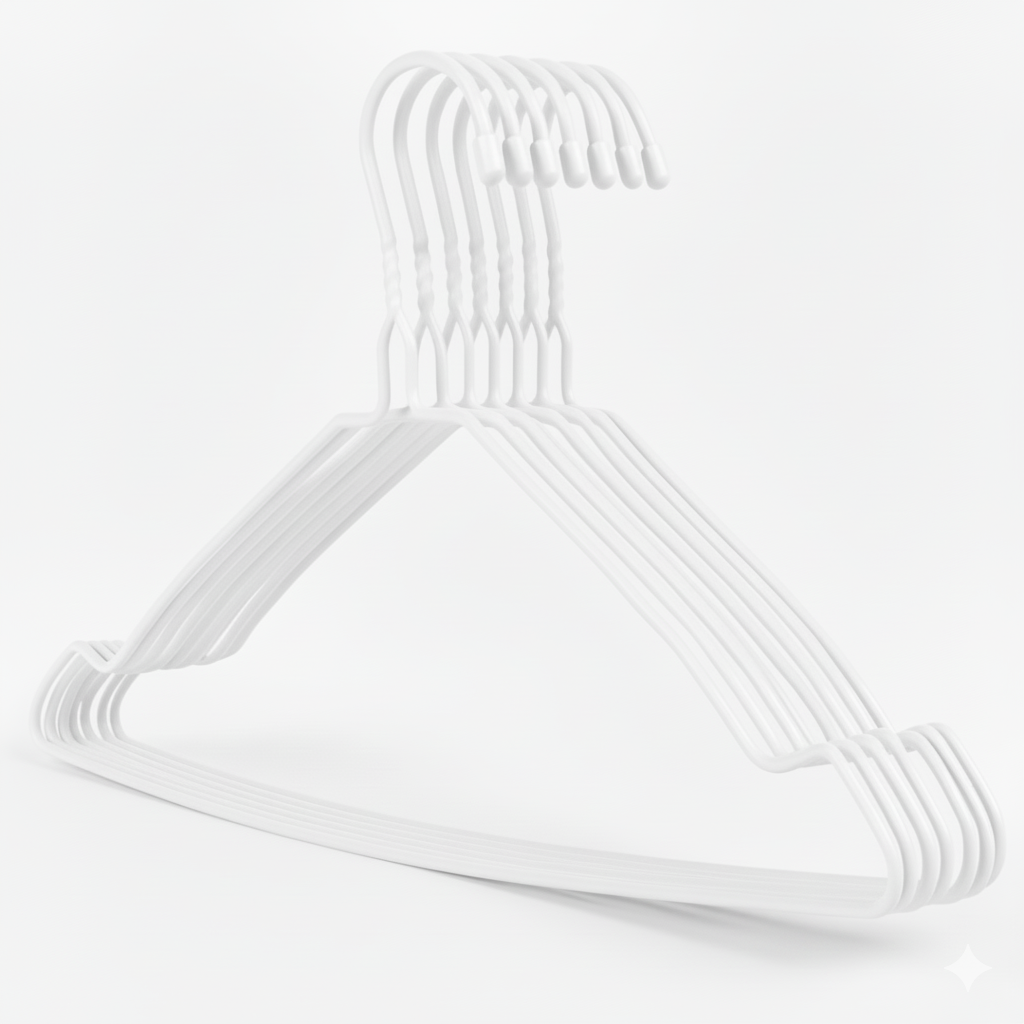 clothes hanger white 