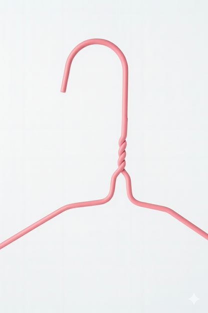 Metal Wire Hanger Pink