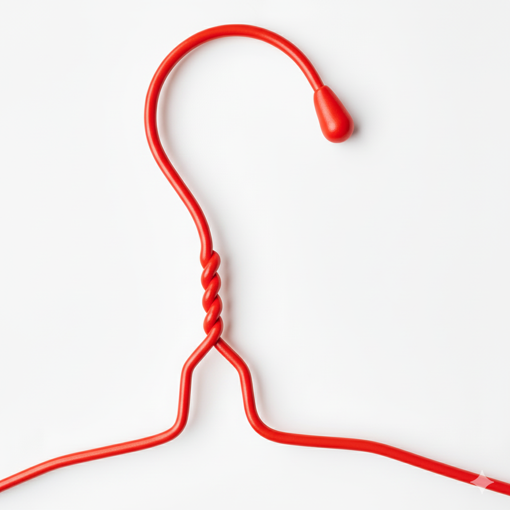 Clothes Hanger Red