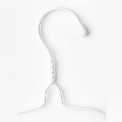 clothes hanger white 
