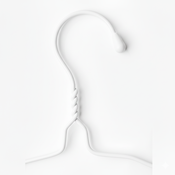 clothes hanger white 