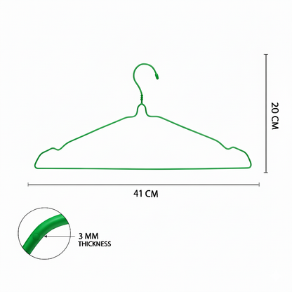 Clothes hanger green 