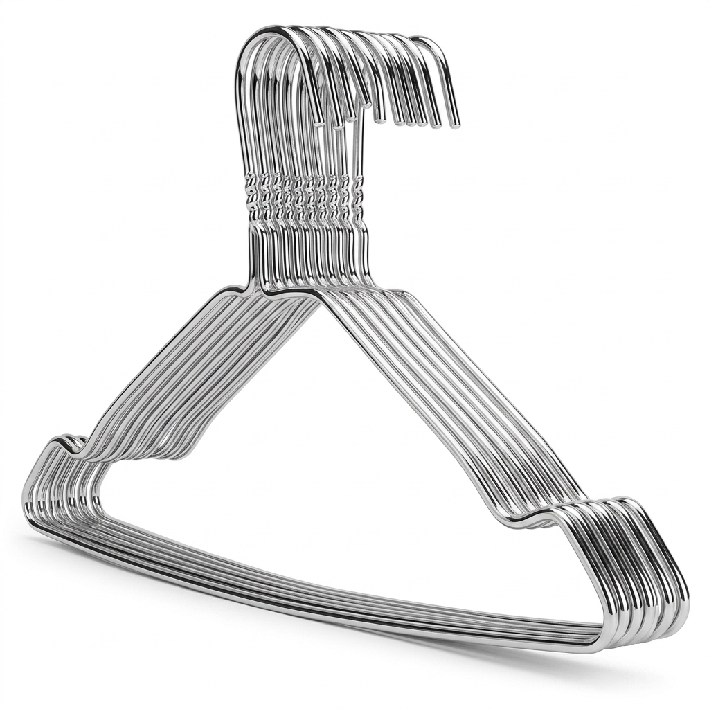 Metal Wire Hanger 16" 3mm - Silver