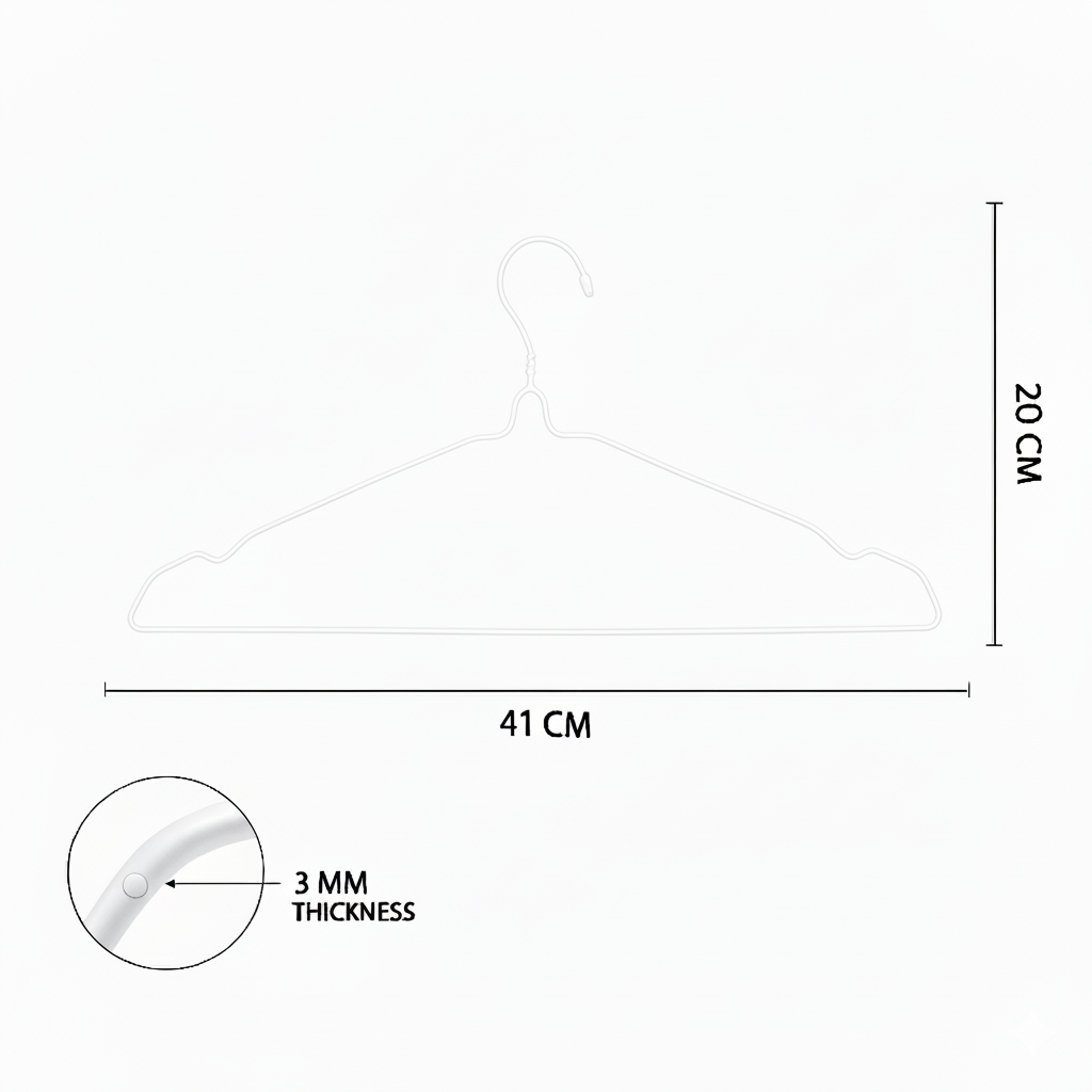 clothes hanger white 