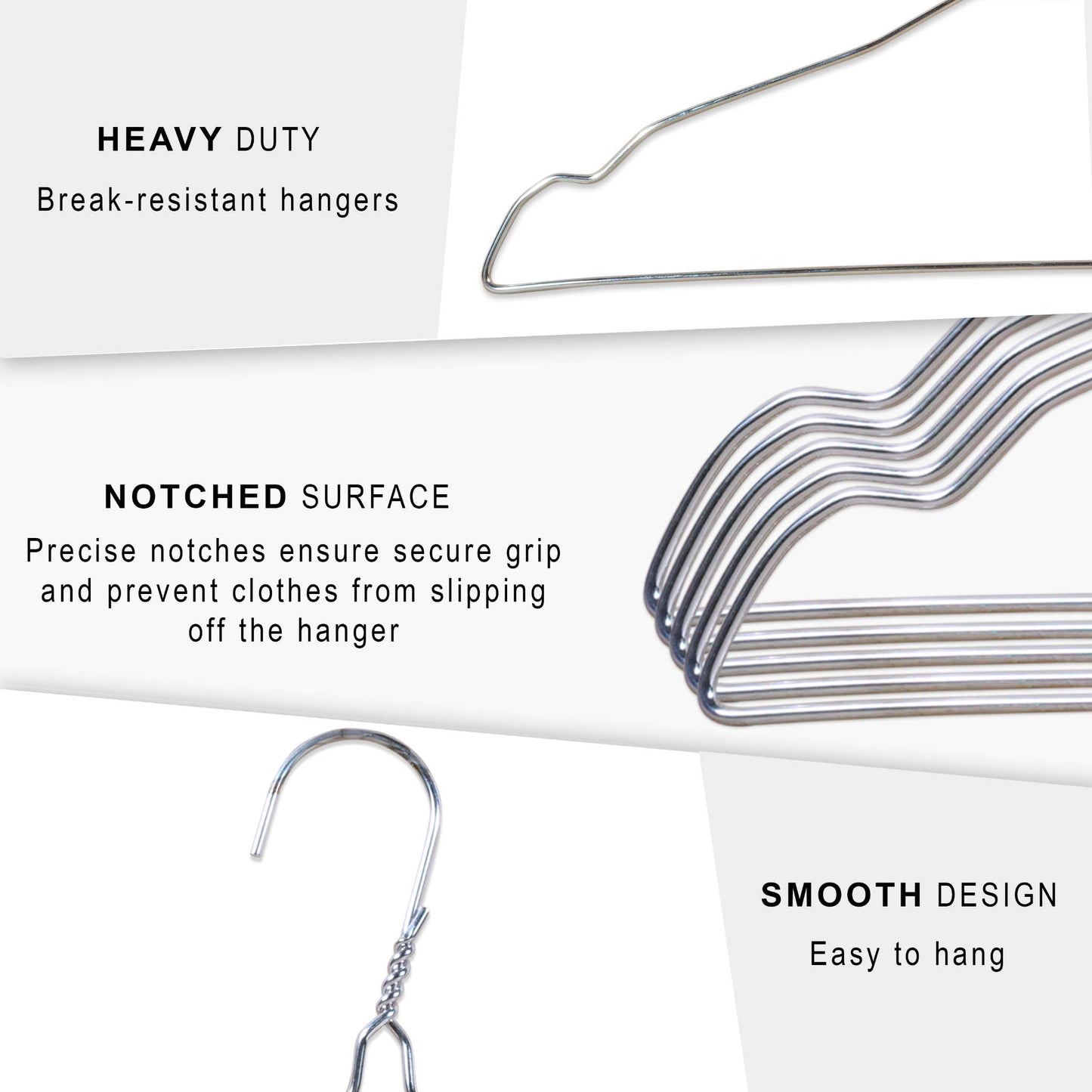 Metal Hanger 16 Inch 10 Gauge - Silver