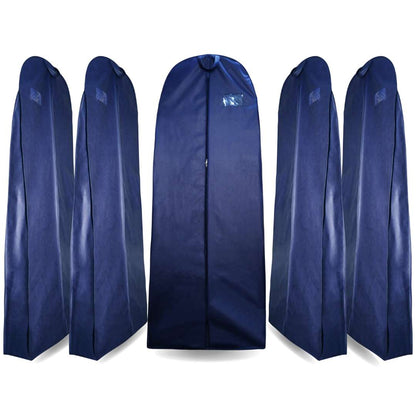 Wedding Lehenga Gown Long Dress Garment Cover Bags 72" with 8" Gusset - BLUE