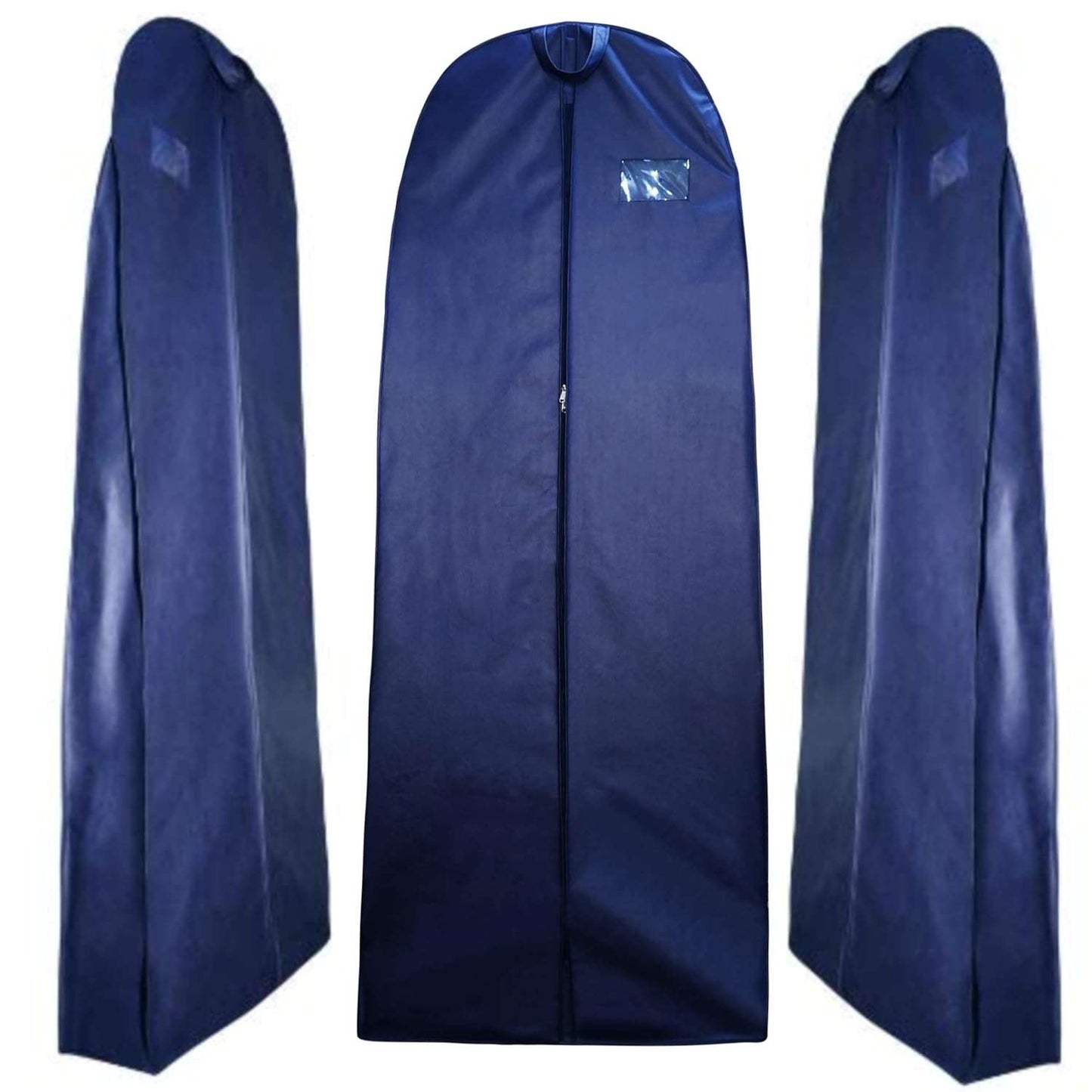 Wedding Lehenga Gown Long Dress Garment Cover Bags 72" with 8" Gusset - BLUE