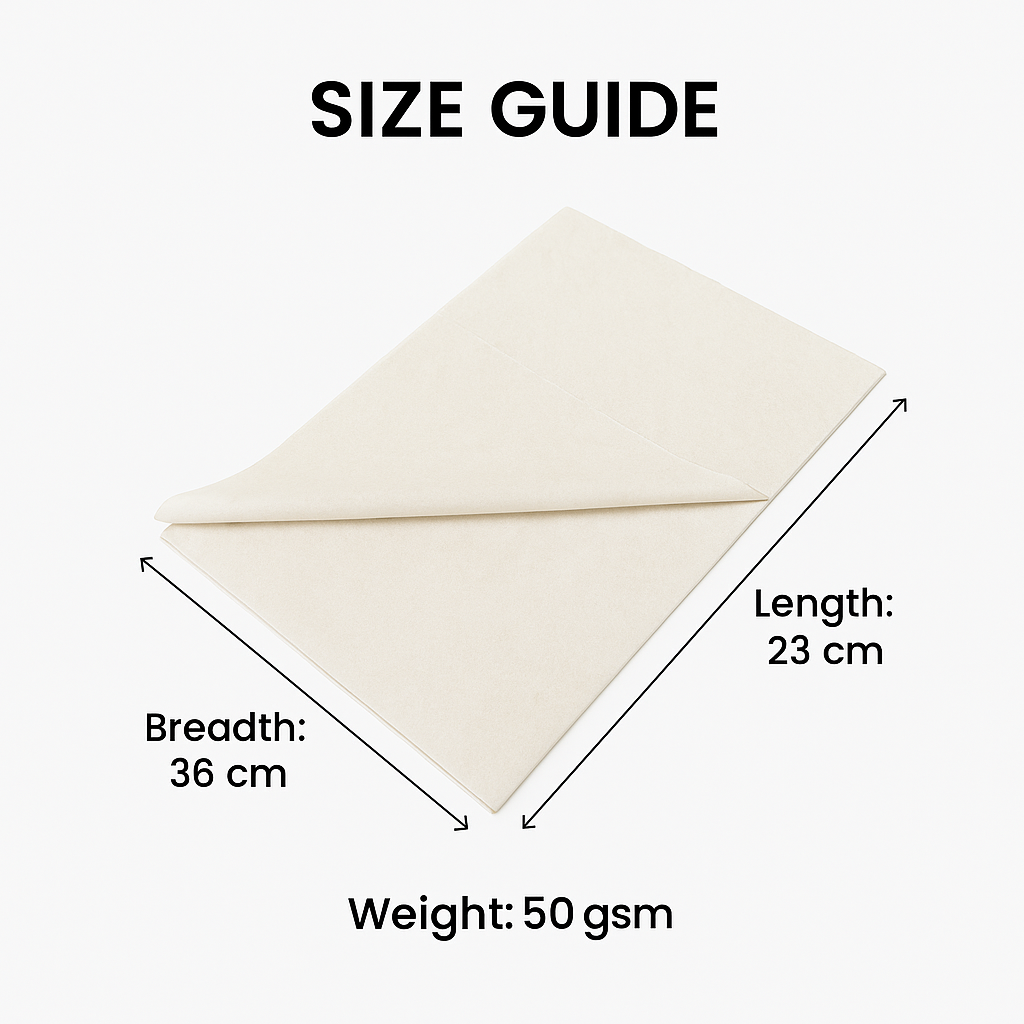 Butter Paper 50 GSM 9"x14" – Pack of 500
