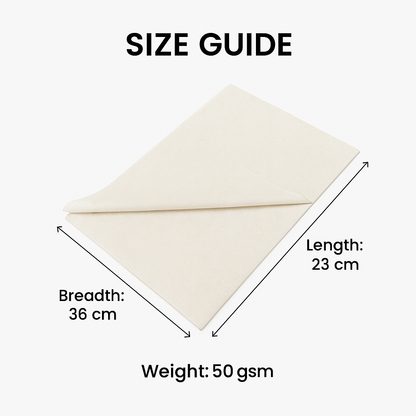 Butter Paper 50 GSM 9"x14" – Pack of 500