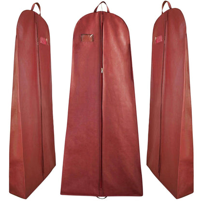 Wedding Lehenga Gown Long Dress Garment Cover Bags 72" with 8" Gusset - MAROON